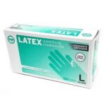 GUANTES NP LATEX L CAJA X 100 U