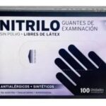 GUANTES NP NITRILO NEGRO L X 100 U