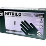 GUANTES NP NITRILO NEGRO S X 100 U
