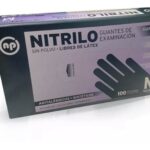 GUANTES NP NITRILO NEGRO M X 100 U