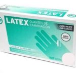 GUANTES NP LATEX M CAJA X 100 U