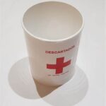 VASO CRUZ ROJA (DESCARTADOR)