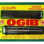 CLIPS LARGOS X 12 UDS. ART 218 NEGRO
