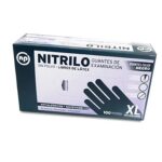 GUANTES NP NITRILO NEGRO XL X 100 U