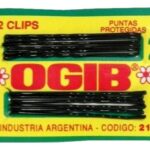CLIPS CORTOS X 12 UDS.ART 214 NEGRO
